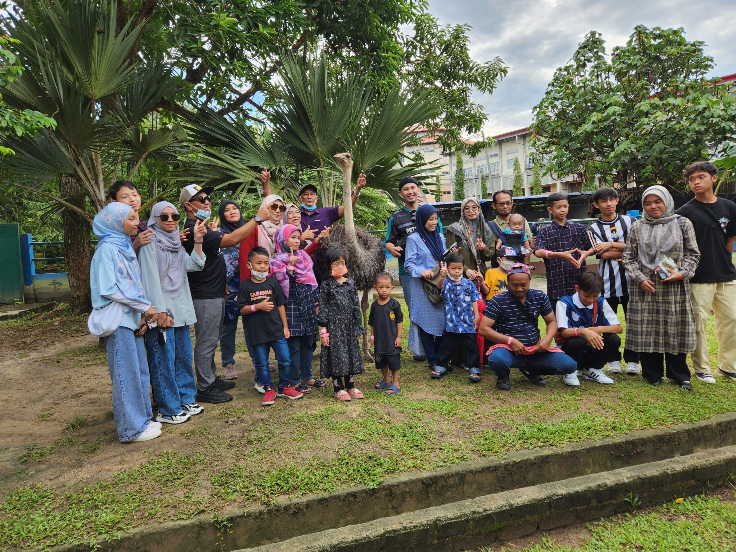 Grandparents, Puteri with Malay family